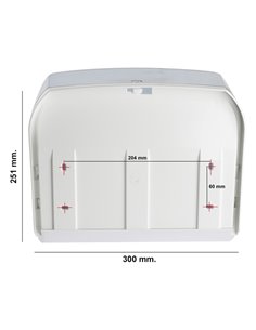 DISPENSER ASCIUGAMANI IN ROTOLO/ FOGLI TRASPARENTE/BIANCO MAR PLAST A60210 MAR PLAST ACCESSORI PER IL BAGNO E DISPENSER 2