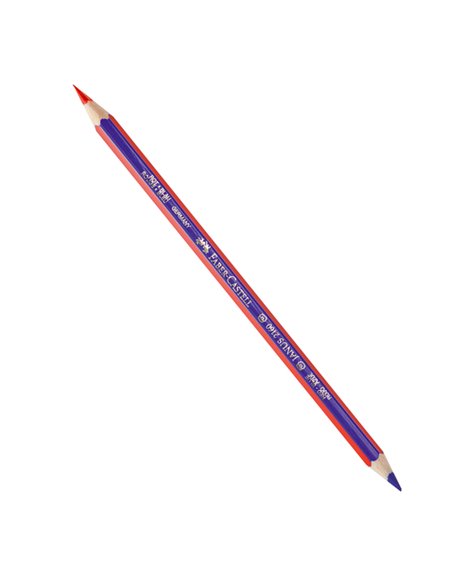MATITA BICOLORE SOTTILE ROSSO-BLU Janus 2160 FABER CASTELL 116000 FABER-CASTELL MATITE USI PARTICOLARI