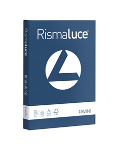 Carta RISMALUCE 200gr A4 125fg blu prussia 62 FAVINI A67K104 FAVINI COLORATA