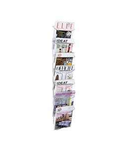 ESPOSITORE DA PARETE A 7 TASCHE A4 IN METALLO ALBA DDFIL7M ALBA PORTADEPLIANT DA PARETE