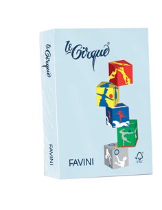 Carta LECIRQUE A3 80gr 500fg celeste pastello 101 FAVINI A71T353