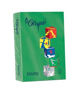 Carta LECIRQUE A3 80gr 500fg verde bandiera 208 FAVINI A71D353 FAVINI COLORATA