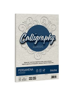 Carta CALLIGRAPHY PERGAMENA 190gr A4 50fg perla 10 FAVINI A694084