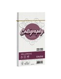 25 BUSTE CALLIGRAPHY MILLERIGHE 110X220MM 100GR 01 BIANCO A570424