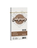 25 BUSTE CALLIGRAPHY CANVAS 110X220MM 100GR 01 BIANCO A570414