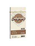 25 BUSTE CALLIGRAPHY CANVAS 110X220MM 100GR 02 AVORIO A57Q414