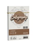 25 BUSTE CALLIGRAPHY CANVAS 120X180MM 100GR 01 BIANCO A570417