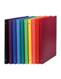 RACCOGLITORE PP OPACO A4 4 ANELLI Ø30MM COLORI ASS. 51699E