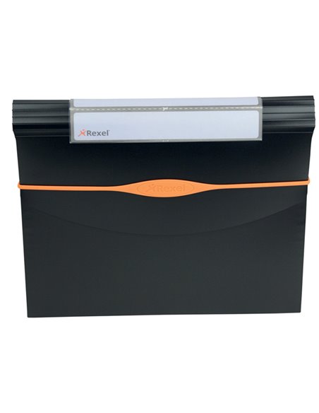 CARTELLA A 13 TASCHE 23X33CM NERO OPTIMA EXPANDER 2102483 REXEL CARTELLE A SOFFIETTO