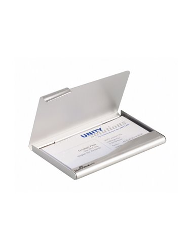 PORTA BIGLIETTI VISITA IN ALLUMINIO BUSINESS CARD BOX 2415-23 DURABLE PORTABIGLIETTI DA VISITA