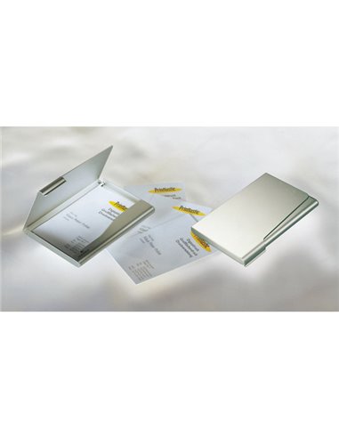 PORTA BIGLIETTI VISITA IN ALLUMINIO BUSINESS CARD BOX 2415-23 DURABLE PORTABIGLIETTI DA VISITA