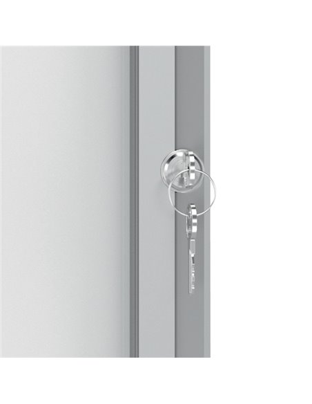 BACHECA PER ESTERNI BIANCA MAGNETICA 9XA4 VERTICALE NOBO 1902580