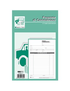 BLOCCO COPIA COMMISSIONI 23X15cm 33fg 3 copie autoric. E5230CT EDIPRO E5230CT EDIPRO MAGAZZINO-TRASPORTI 2