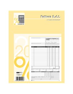 BLOCCO DDT/FATTURA 29.7X22CM 33fg 3 copie AUTORIC. E5222CT E5222CT