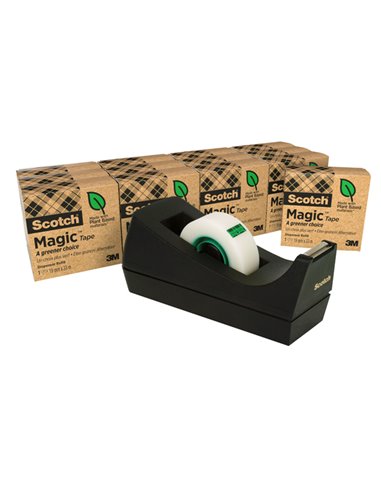 DISPENSER C38 MULTI-PACK CON 14 ROTOLI SFUSI Scotch® Magic™ 900 19MMX33M 7100046486 SCOTCH DISPENSER NASTRO ADESIVO