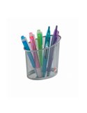 Portapenne MESH in rete metallica argento ALBA MESHCUP/M