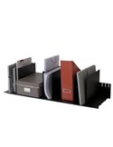 PORTARIVISTE A 10 SEPARATORI MOBILI NERO 80,2X27,5X21CM PAPERFLOW K421203