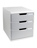 CASSETTIERA MODULO A4 3 CASSETTI GRIGIO/GRANITO EXACOMPTA 325041D