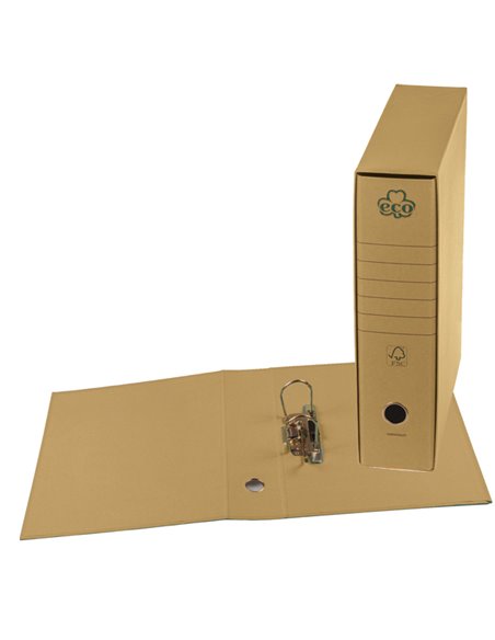 REGISTRATORE ECO NEW CAMOSCIO DORSO 8CM F.TO PROTOCOLLO 0201170-C BREFIOCART REGISTRATORI A LEVA