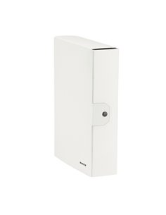 Scatola progetto WOW dorso 8cm bianco metal LEITZ 39670001 LEITZ SCATOLE ARCHIVIO CON BOTTONE
