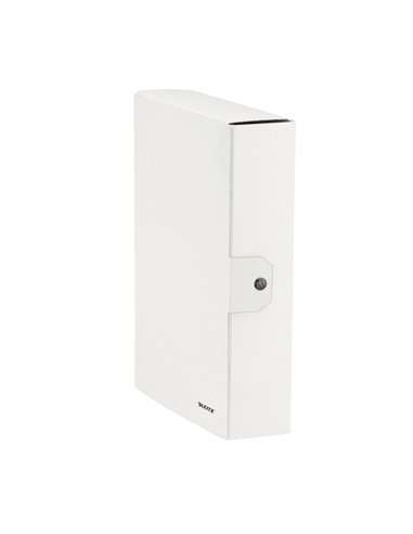 Scatola progetto WOW dorso 8cm bianco metal LEITZ 39670001 LEITZ SCATOLE ARCHIVIO CON BOTTONE