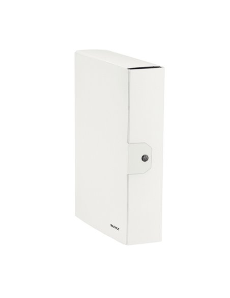 Scatola progetto WOW dorso 8cm bianco metal LEITZ 39670001 LEITZ SCATOLE ARCHIVIO CON BOTTONE