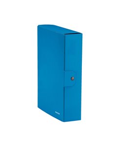 Scatola progetto WOW dorso 8cm blu metal LEITZ 39670036 LEITZ SCATOLE ARCHIVIO CON BOTTONE