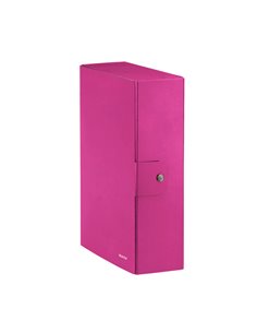 Scatola progetto WOW dorso 10cm fucsia metal LEITZ 39680023 LEITZ SCATOLE ARCHIVIO CON BOTTONE