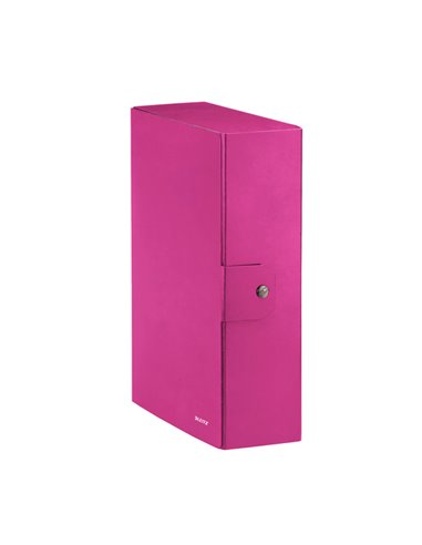 Scatola progetto WOW dorso 10cm fucsia metal LEITZ 39680023 LEITZ SCATOLE ARCHIVIO CON BOTTONE
