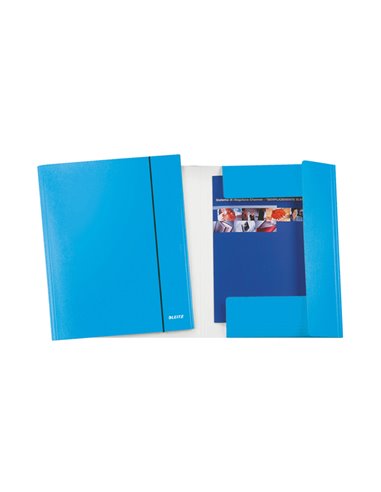 CARTELLINA C/ELASTICO WOW BLU METAL 25X35CM 39830036