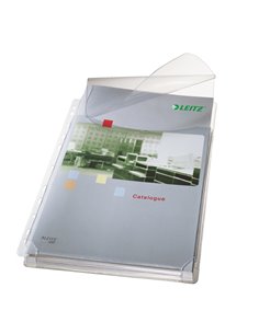 5 BUSTE FORATE C/SOFFIETTO E PATELLA 22X30 IN PVC LEITZ 47573003