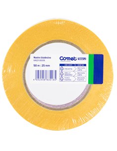 NASTRO BIADESIVO 50MTX25MM TRASP. 64-621 TERMO SINGOLO COMET 64621-00006-03 COMET NASTRI BIADESIVI