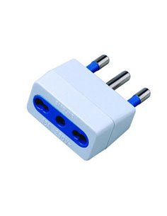 ADATTATORE SEMPLICE CON SPINA 2P+T 16A - PRESA BIPASSO 10/16A 492518885 MKC CAVI-PRESE-PROLUNGHE