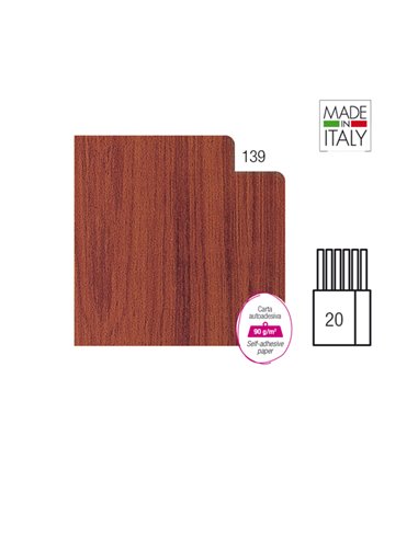ROTOLO CARTARIVESTO 49X300CM LEGNO SCURO 139 ADESIVO REXTACO T33Y3-139