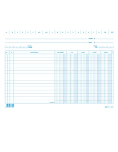 100 SCHEDE DARE/AVERE/SALDO/IVA 17x24CM ORIZZ. E3379 Edipro E3379BL EDIPRO SCHEDARI