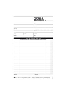 BLOCCO COPIA COMMISSIONE 23X15cm 50fg 2 copie aurotic. E5229A EDIPRO E5229A EDIPRO MAGAZZINO-TRASPORTI