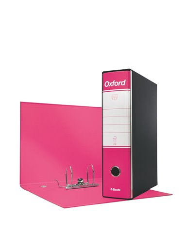 Registratore OXFORD G85 fucsia dorso 8cm f.to protocollo ESSELTE 390785900 ESSELTE REGISTRATORI A LEVA
