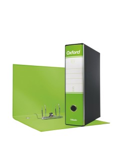 Registratore OXFORD G85 verde lime dorso 8cm f.to protocollo ESSELTE 390785600