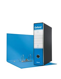 Registratore OXFORD G85 azzurro dorso 8cm f.to protocollo ESSELTE 390785800 ESSELTE REGISTRATORI A LEVA