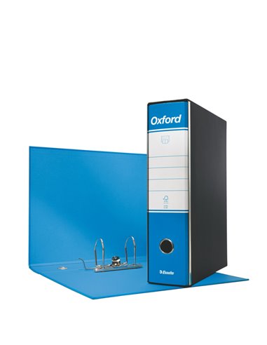 Registratore OXFORD G85 azzurro dorso 8cm f.to protocollo ESSELTE 390785800 ESSELTE REGISTRATORI A LEVA