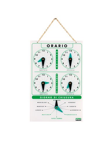 CARTELLO ORARIO IN ACRILICO ART.4506 4506