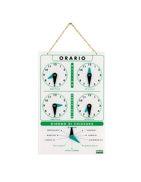 CARTELLO ORARIO IN ACRILICO ART.4506 4506