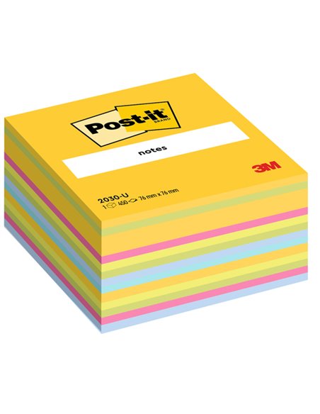 BLOCCO CUBO 450foglietti Post-it® 76x76mm 2030-U ULTRACOLOR 7100172383