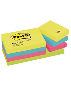 BLOCCO 100foglietti Post-it® 38x51mm 653-TFEN ENERGY 72GR ASSORTITO 7100290179