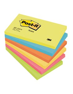 BLOCCO 100foglietti Post-it® 76x127mm 655-TFEN ENERGY 72GR ASSORTITO 7100172314