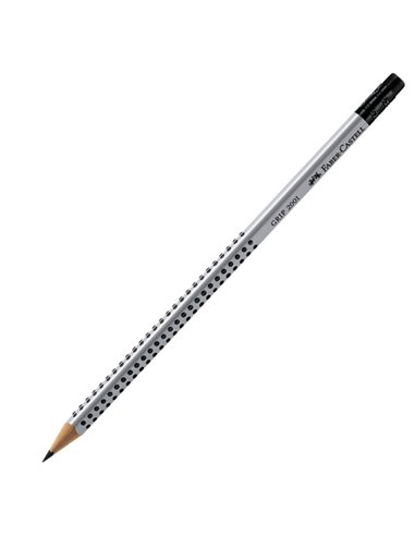 MATITA GRAFITE GRIP 2001 HB TRIANGOLARE C/GOMMINO FABER CASTELL 117200 FABER-CASTELL MATITE GRAFITE