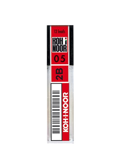 ASTUCCIO 12 MICROMINE 0,5mm 2B E205 KOHINOOR E205-2B
