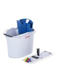 Kit Ultra Speed Mini: secchio 10Lt con strizzatore+telaio+mop microfibra VILEDA 133854