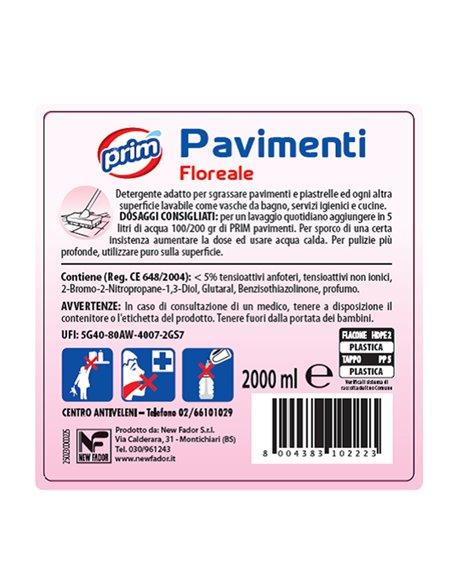 Detergente pavimenti Floreale 2Lt Prim 150704102223 Prim DETERGENTI-DETERSIVI PER PULIZIA