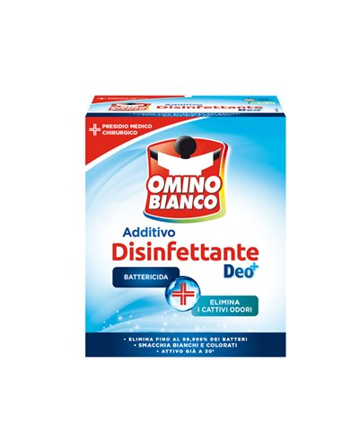 ADDITIVO DISINFETTANTE DEO+ 450GR PER TESSUTI OMINO BIANCO M92341